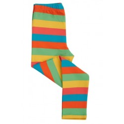 Leggings - FRUGI - LIBBY - RAINBOW - STRIPE - Camper Blue Orange Rainbow Stripe