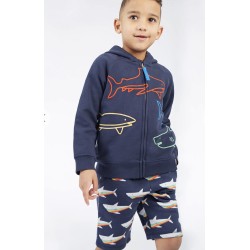 Jumper - SEA - Frugi - REX - SHARKS -  Sweatshirt - Navy - last two