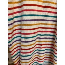Top - Frugi - Ava - Long Sleeved - Stripe Roll Neck 