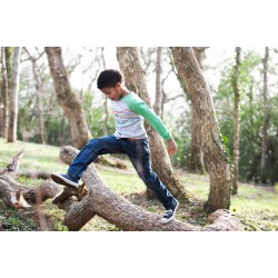 Top - VEHICLES - Frugi - Jake - MOUNTAIN BIKE - Grey and Green