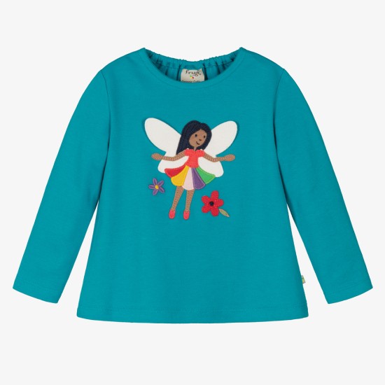 Top - Frugi - Carris - Camper Blue Pixie Fairy