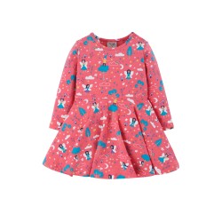 Dress - SKATER - Fairy - Long sleeves - Frugi - FAIRY - Pixie Pink Magic