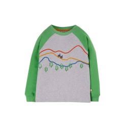 Top - VEHICLES - Frugi - Jake - MOUNTAIN BIKE - Grey and Green