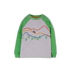 Top - Frugi - Jake - MOUNTAIN BIKE - Grey and Green 