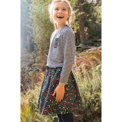 Top - Frugi - Pia - Pocket - Stripe and Garden Flower 