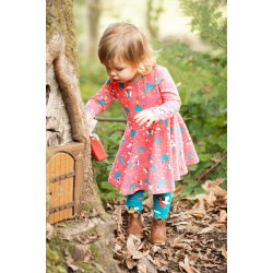 Dress - SKATER - Fairy - Long sleeves - Frugi - FAIRY - Pixie Pink Magic