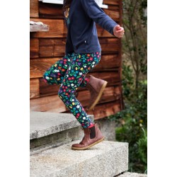 Leggings - FRUGI - LIBBY - Flowers - Garden Wild Indigo Flowers