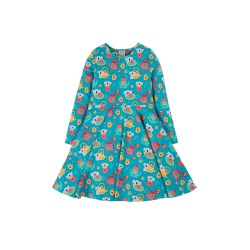 Dress - SKATER - Long sleeves - Frugi - KOALA - TEA PARTY 