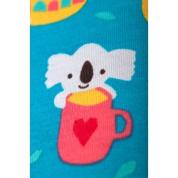 Dress - SKATER - Animals - Long sleeves - Frugi - KOALA - TEA 