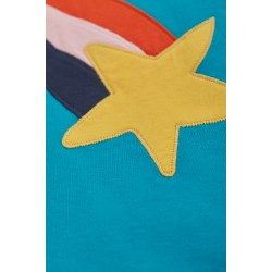 Snuggle suit - Frugi - Big Kids - RAINBOW Shooting star - Camper blue 