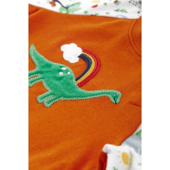 Pyjamas - Frugi - Jamie - DINOSAUR - Orange