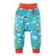 Trousers - Parsnip Pants - FRUGI - Frugi Farm - Blue - Tractors, Rainbow and Animals