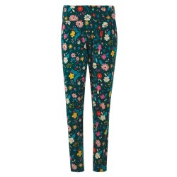 ADULT - Leggings - FLOWERS - HAREMS - FRUGI - Parsnip with Soft gathers around the waist 
