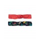 Hair Accessories - Band - FRUGI - Astrid - 2 pc - Flower Garden and Watermelon Pink -  0-5 or 6-12 yr