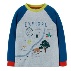 Top - GARDEN - Frugi - Elias - Raglan Explorer - The National Trust specials  - clearance