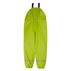 Puddle Trousers - Frugi - GREEN FROG - with straps and cuffs - The National Trust Edition 