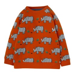 Jumper - Frugi - REX - RHINO - Sweatshirt - Orange Friends