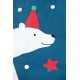 Bag - STOCKING - Christmas Gift - Frugi - Yuletide Stocking - Polar Bear Star 