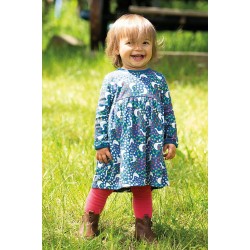 Dress - BIRDS - Frugi - Dani - GEESE - Blue springtime - last size