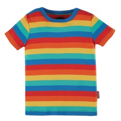 Top - Frugi - Favourite - Bright Rainbow Stripe - flash no return offer