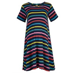 ADULT - Dress - FRUGI - Naomi - India Multi Stripe -  ladies UK 8, 10, 12, 14, 18 