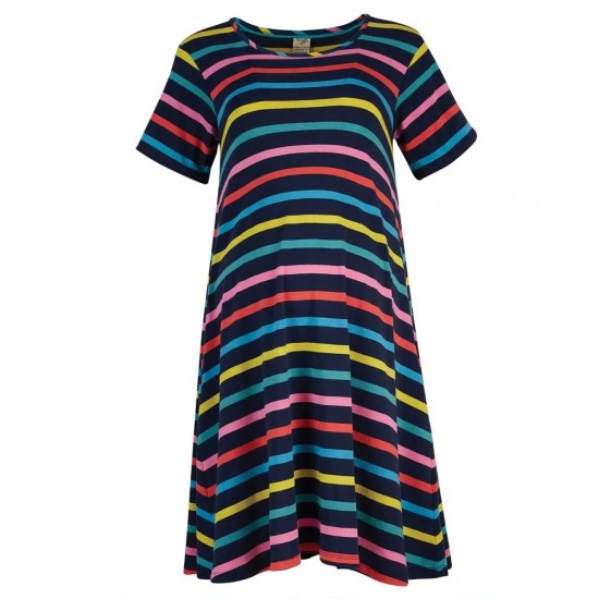 ADULT - Dress - FRUGI - Naomi - India Multi Stripe -  ladies UK 8, 10, 12, 14, 18 - flash no return offer