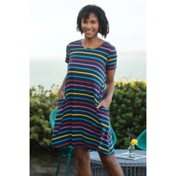 ADULT - Dress - STRIPE - FRUGI - Naomi - India Multi Stripe - clearance - no return offer