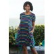ADULT - Dress - FRUGI - Naomi - India Multi Stripe -  ladies UK 8, 10, 12, 14, 18 