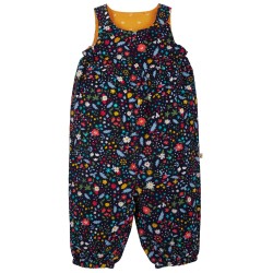 Trousers - Dungarees - Cord - Frugi - Reversible - Willow Gold