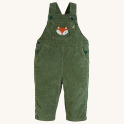 Trousers - Dungarees - Cord - Frugi - Durgan - Khaki Green Fox