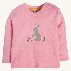 Top - Frugi - Orion - Pink Marl Bunny 