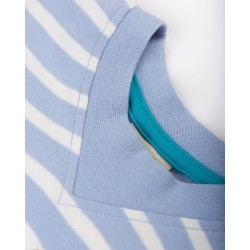 Top - ANIMALS - Frugi - EASY ON - BUNNY - Lavender Rabbit Breton Flowers