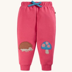 Trousers - Crawlers - ANIMALS - Frugi - Hedgehog - Pink Honeysuckle