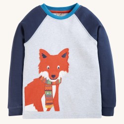 Top - ANIMALS - Frugi - Frugi -  Jake - FOX - Grey - last two