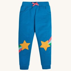 Trousers - Joggers - Frugi - Switch - Loch Blue and Shooting Stars