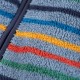 Fleece - Frugi - Ted - Toasty - Fluffy Fleece Jacket - Nimbus Rainbow Stripe