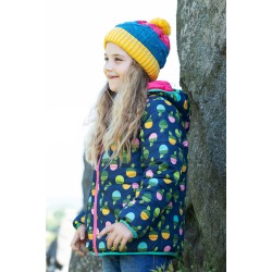 JACKET - GARDEN - REVERSIBLE - Frugi - Toasty Trail - ACORNS and Honeysuckle Pink