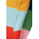 Muslins and Blankets - Blanket - Frugi - Wide multi rainbow stripe - 90cm x 70cm approx.