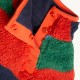 Fleece - FRUGI - REVERSIBLE - 2 in 1 - Snuggle Fleece - Orange Paprika Navy Rainbow Stripe