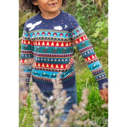 Jumper - Frugi - Forest Fairisie Jumper - Woodland  -  robins, owls and reindeer