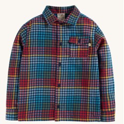 Top - SHIRT - Frugi - CHECK - Hector - soft warm flannel in Indigo BLUE  - last size  4-5y