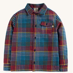 Top - Frugi - SHIRT - Hector - Flannel Indigo Check 