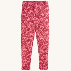 Leggings - Frugi - LIBBY - HORSE - PINK -  Guava Ponies