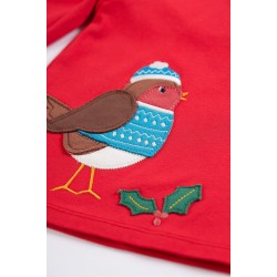 Set - 2pc - Frugi - OLA - ROBIN - True Red and  Indigo Robin 