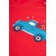 Pyjamas - Frugi - Caden - TRUCK - Red with Blue Truck and Indigo Check Flannel 