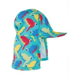 Sun and Swim - Hat - SWIM - Frugi - Legionnaires Hat - parakeet parrot  -  last size 0-6m - clearance