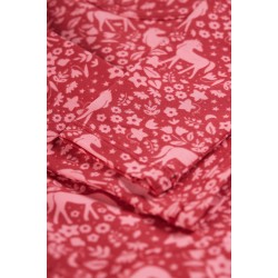 Dress - SKATER - Horse -  Long sleeves - FRUGI - PONY - Guava Pink  Wild Ponies