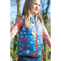 Gilet - Frugi - REVERSIBLE - Birds - 1-2y - last size