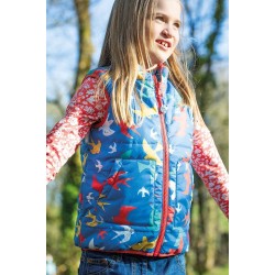 Gilet - Frugi - REVERSIBLE - Explorer - Rainbow Flight Birds  - 1-2, 8-9y -  flash no return offer