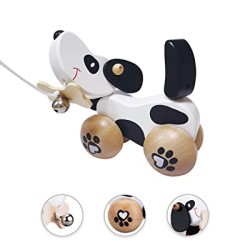 Toys - Wooden - Baby - Pull Along - DOG - from 1 yr plus